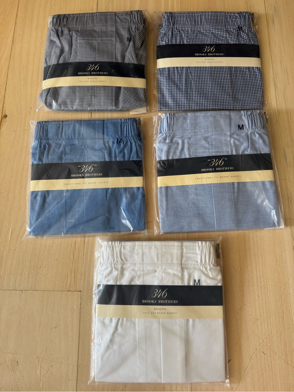 NEW Bundle of 5 Brooks Brothers Boxers